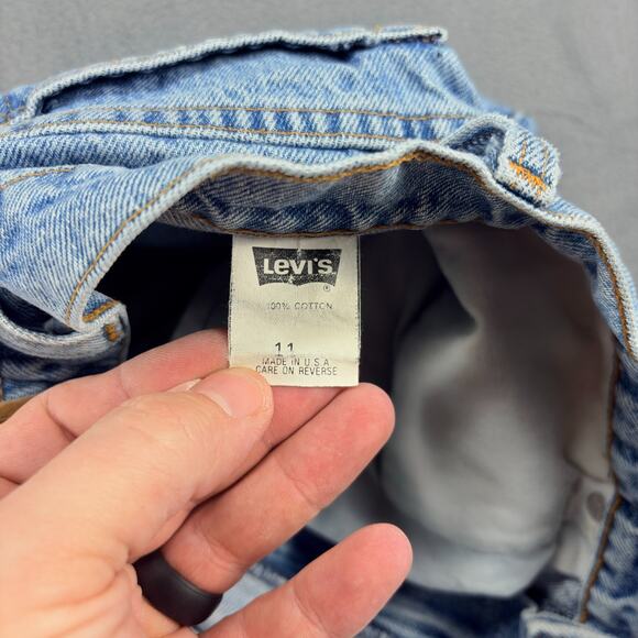 Vintage Levi's 512 Jeans Womens Size 11 Blue Denim Slim Fit Tapered Leg Made USA - Picture 4 of 10